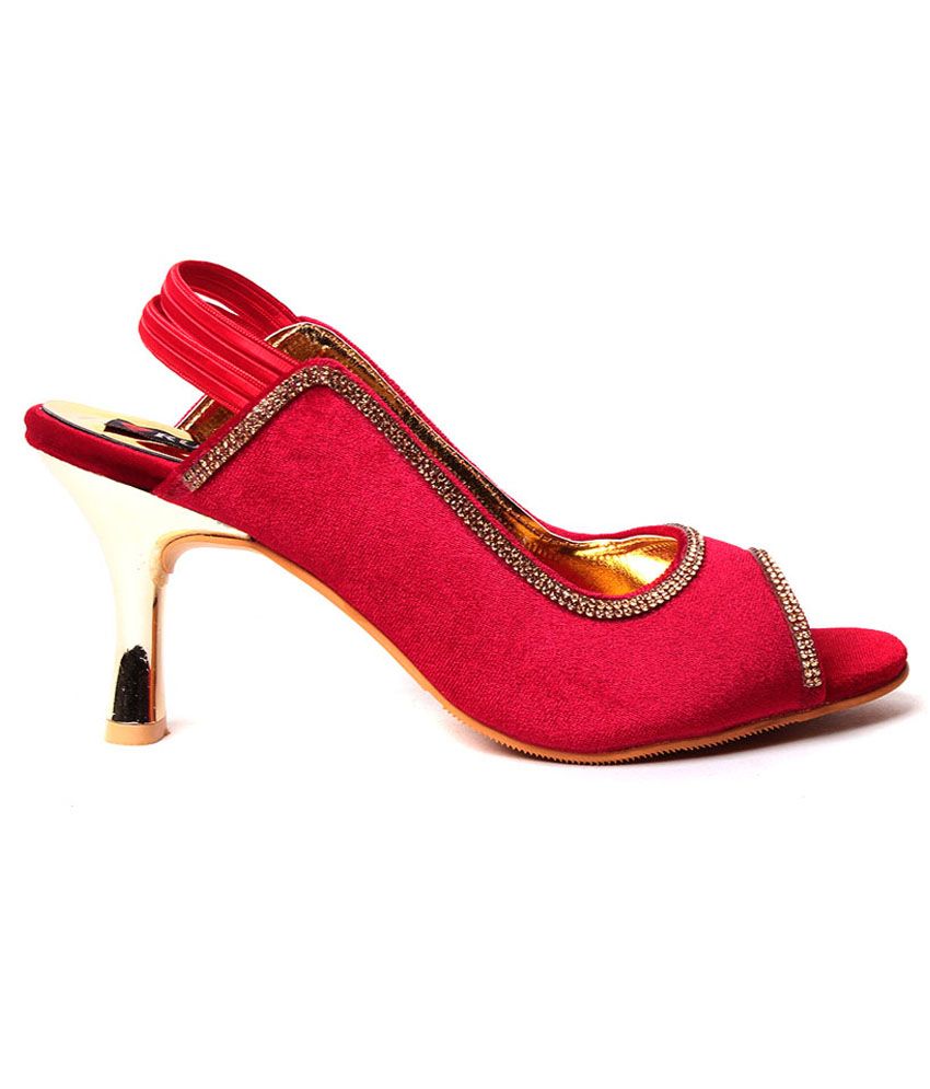 ruby red high heel shoes