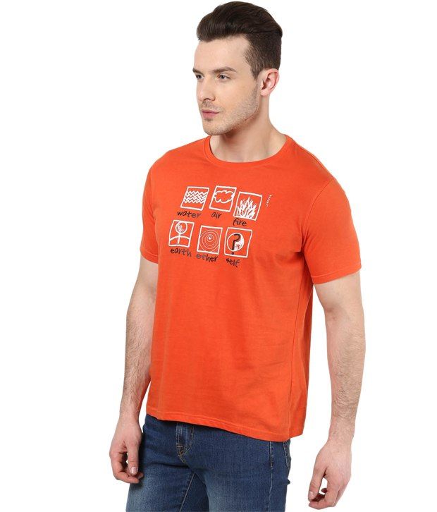 orange tshirt men