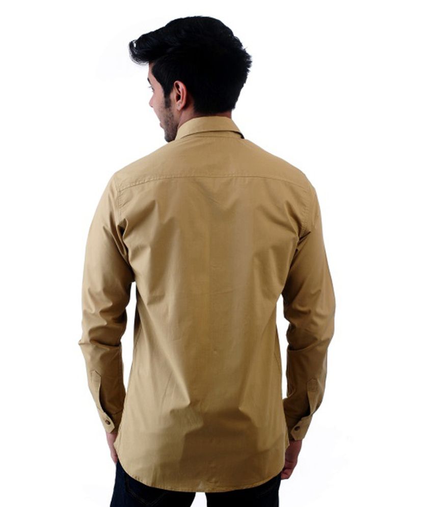 Teevra Golden Cotton Casual Shirt - Buy Teevra Golden Cotton Casual ...