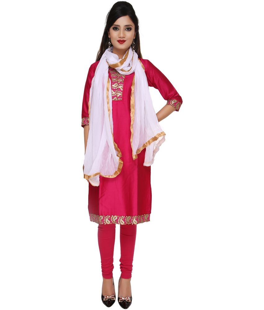 white party wear dupatta