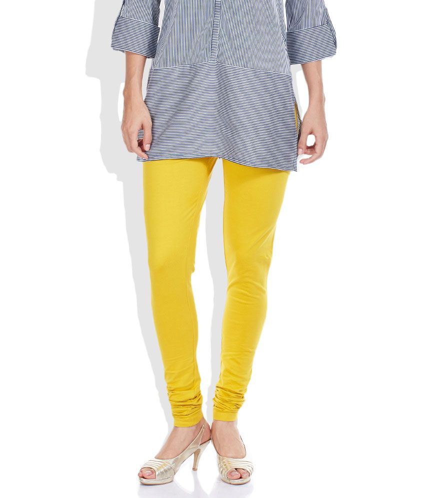yellow cotton churidar