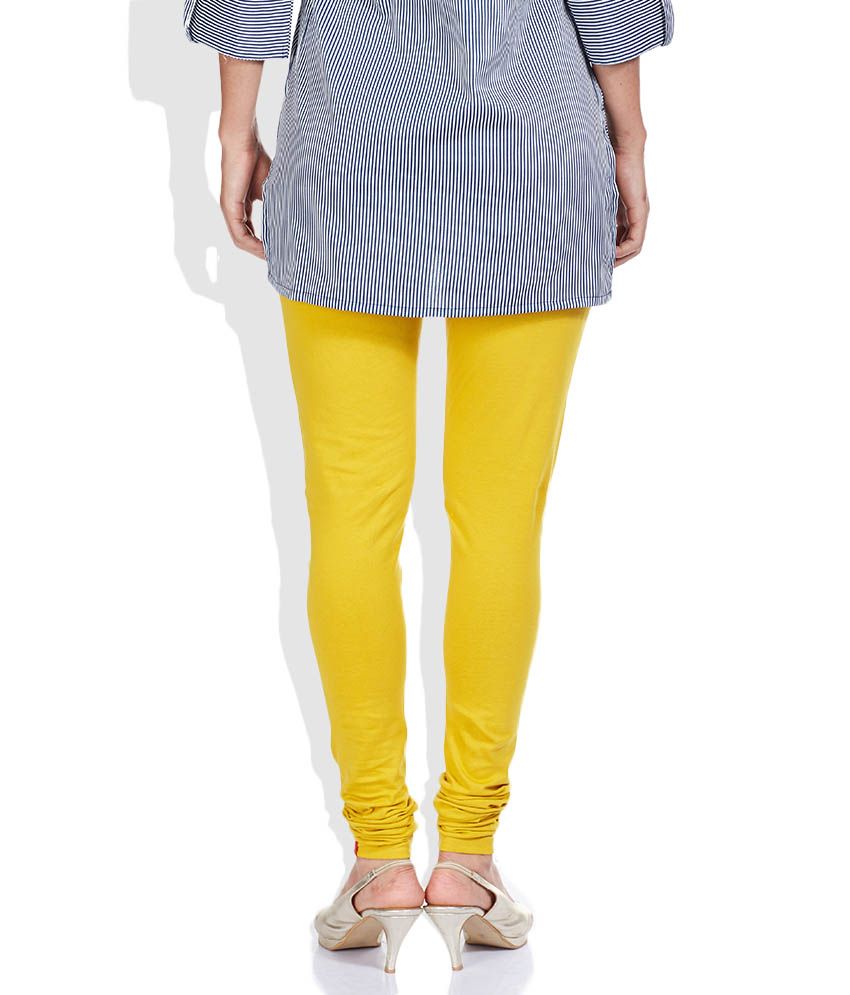 yellow cotton churidar