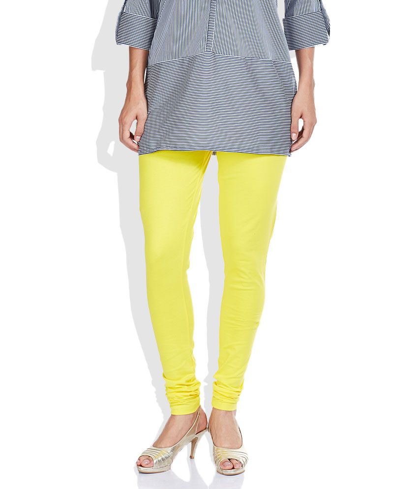 yellow cotton churidar