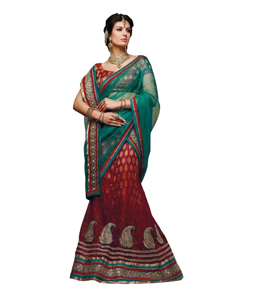 brocket lehenga choli