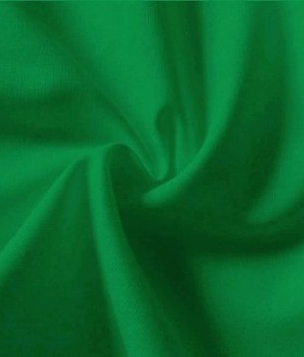 Mahesh Fabric Jhajjar Green Plain Cotton Fabric - 5 Meter - Buy Mahesh ...