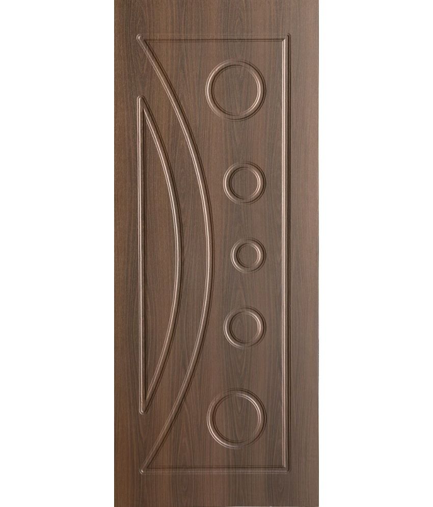 Buy Manttra Designer Doors Brown Pvc Membrane Flush Door