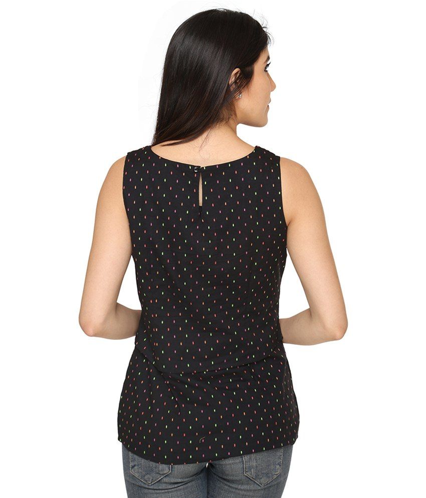 black cotton top womens