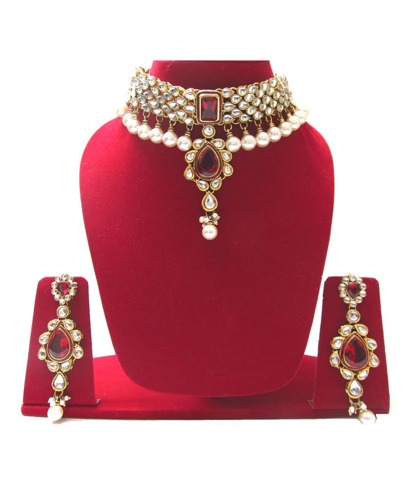 snapdeal kundan necklace