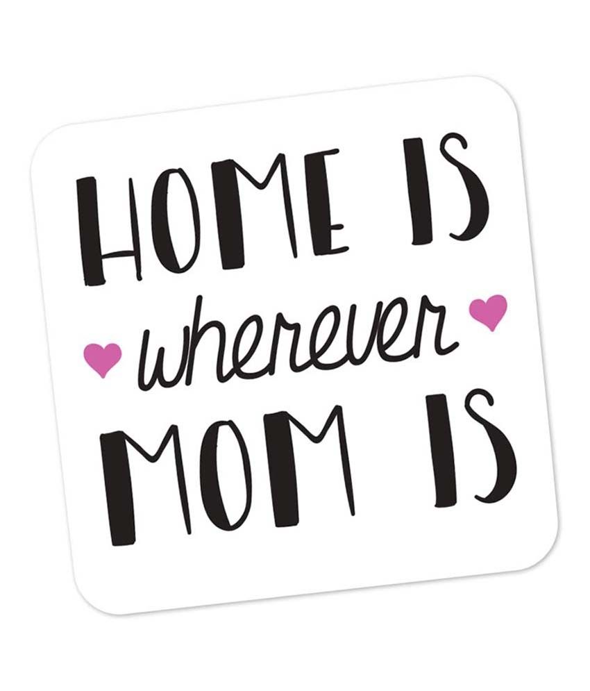 PosterGuy Home is where Mom is Mother's Day Gift Typography Design