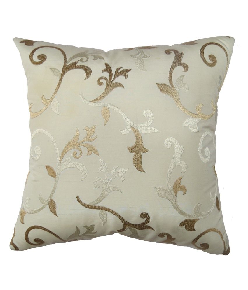 Aawrun Embrodery Polyester Cushion Covers - Combo Of 2: Buy Online at ...