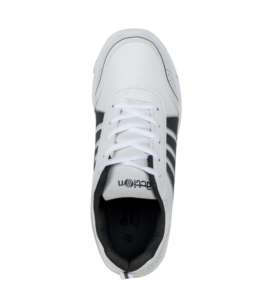 Action White Synthetic Leather Sport Shoes - Buy Action White Synthetic ...