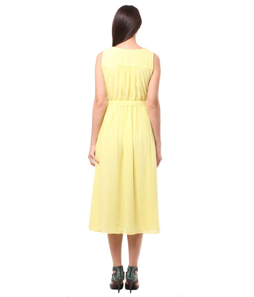 womens yellow eyelet dress