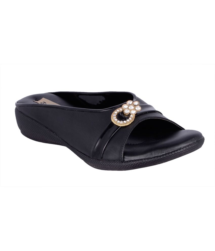 flat leather slip on sandals