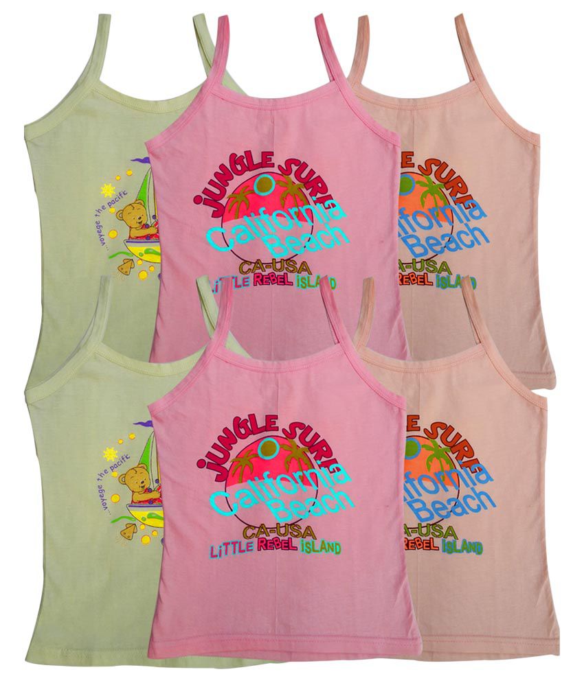 Lure Wear Multicolored Camisole Vests - Pack Of 6 - Buy Lure Wear ...