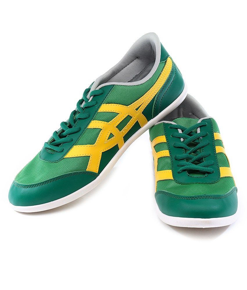 49 Sports Green and yellow mens shoes for All Gendre