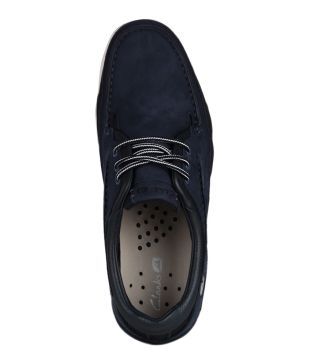 clarks orson lace navy blue loafers