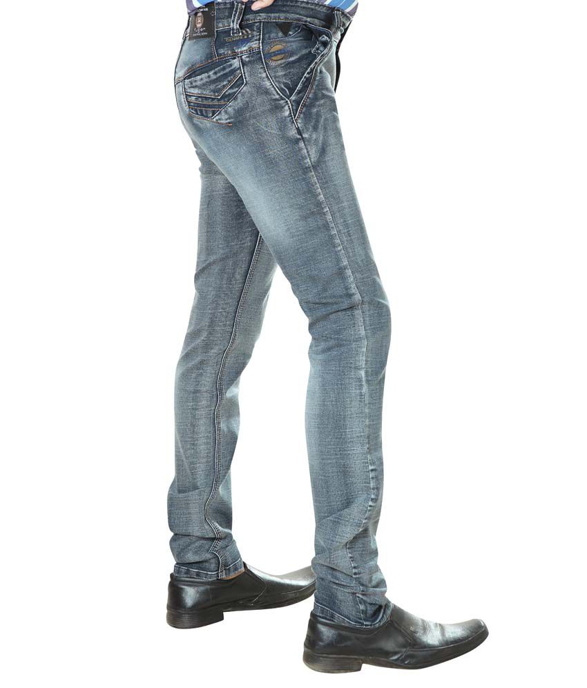 BlueSkin - Fusion Jeans Black Cotton Blend Slim Fit Mid Rise Faded Jean ...