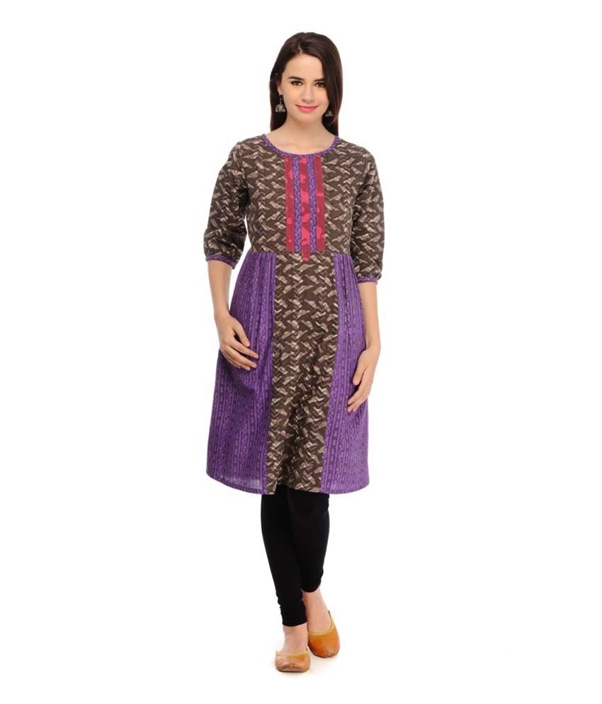 colour combination with purple kurti