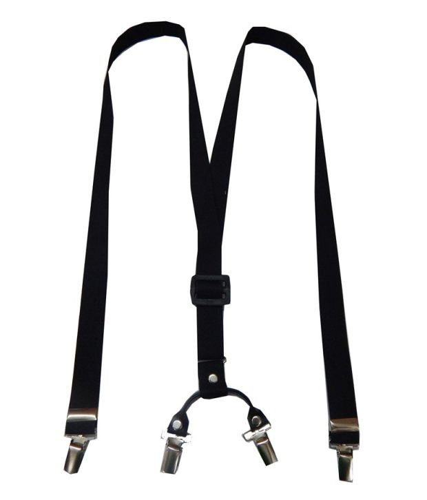 Navaksha Black Polyester Suspender - Buy Online @ Rs. | Snapdeal