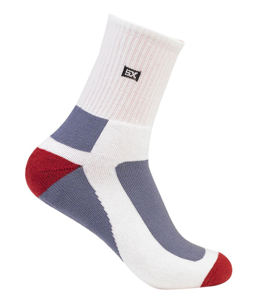 Supersox Men's Sports Terry Combed Cotton Ankle Length Socks - 3 Pair ...