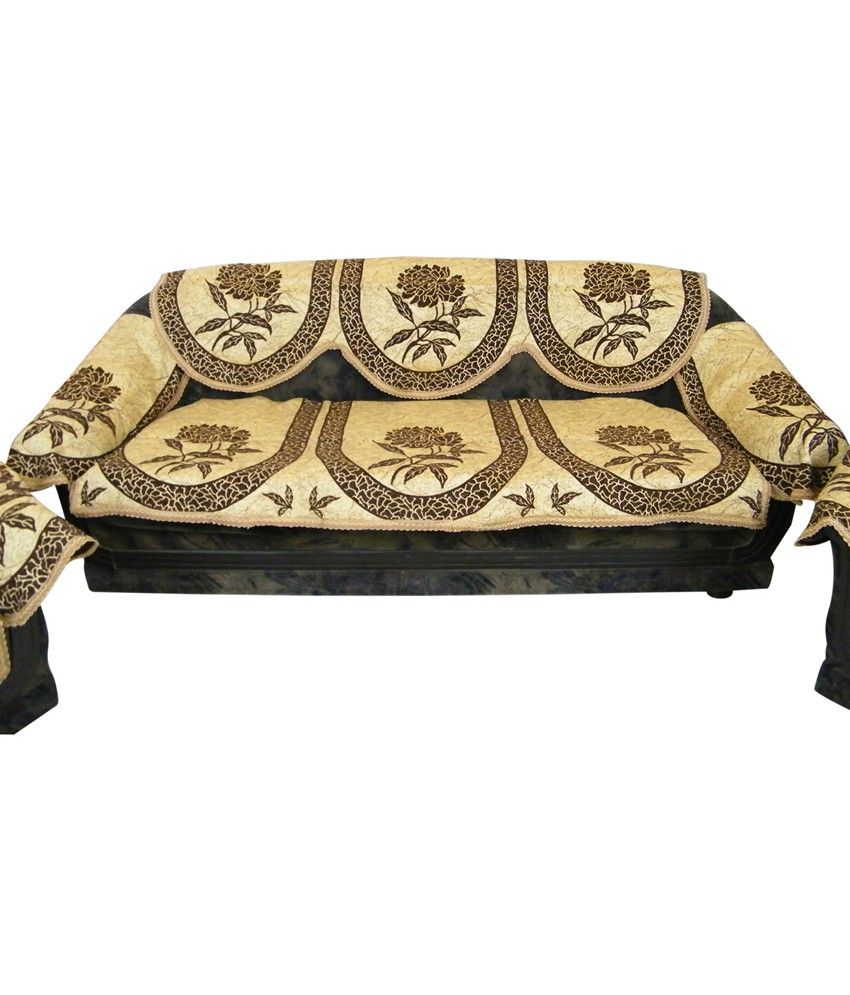 The Fancy Mart Mulitcolour Designer Sofa Cover Set Of 16 Piece