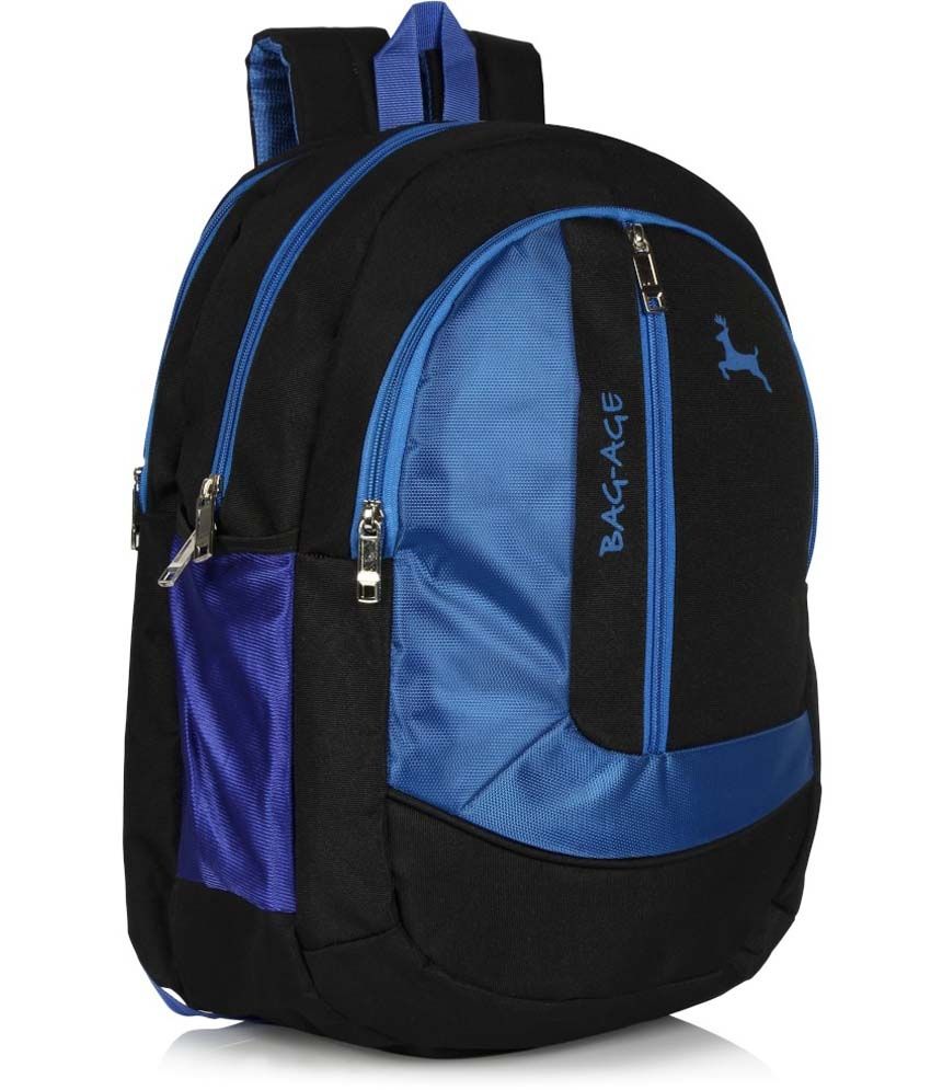 BagAge Zuma Blue Polyester Backpack Buy BagAge Zuma Blue Polyester