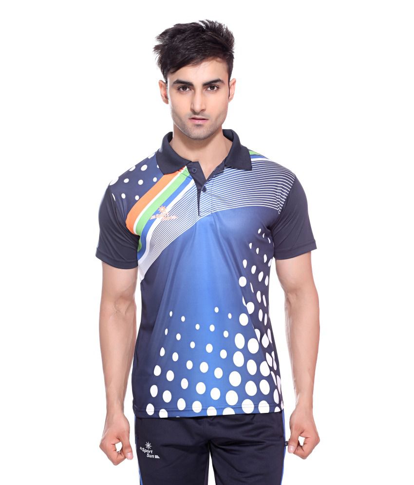 Sport Sun Sportswear Sublimation Print India Half Sports T-Shirt