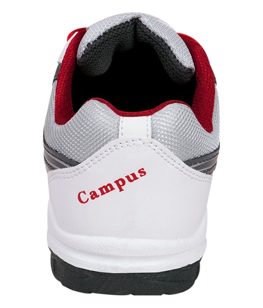 campus white sports shoes