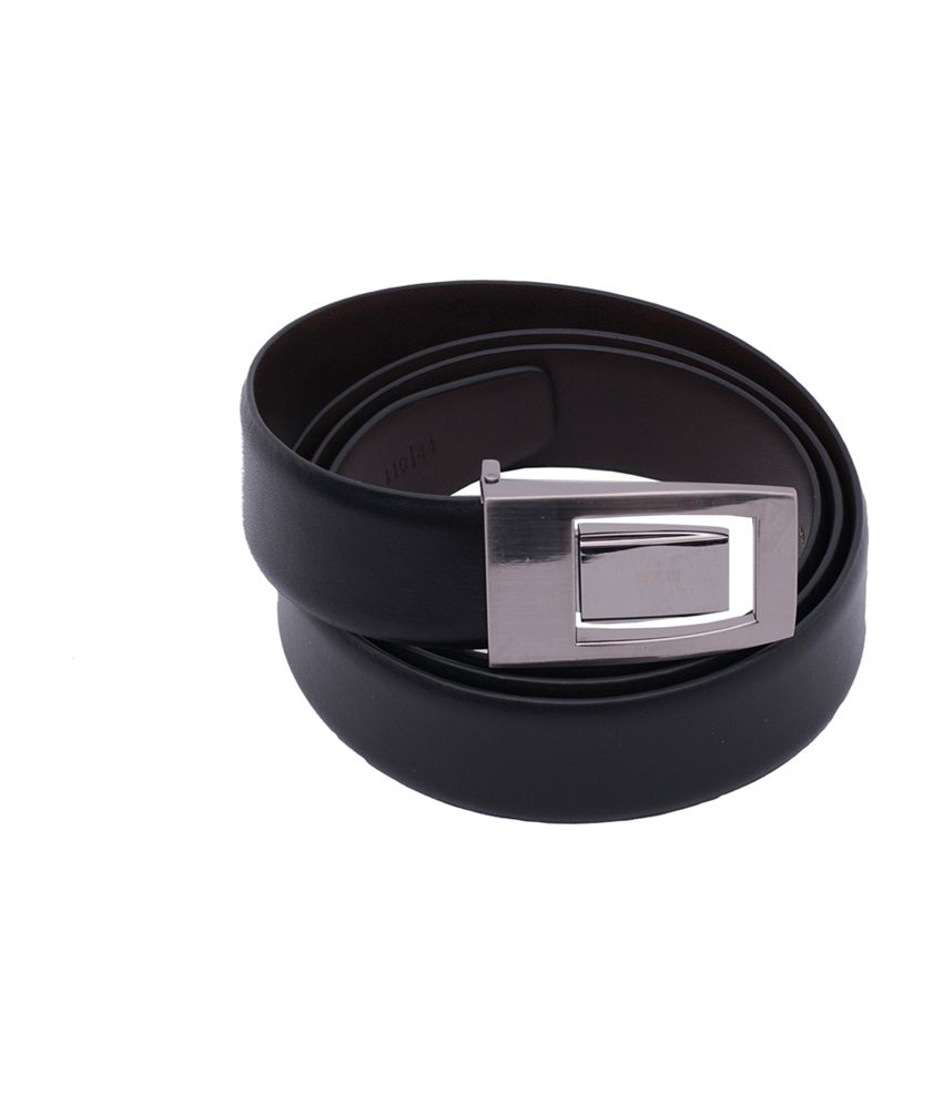 Elan Black Formal Leather Reversible Belt: Buy Online at Low Price in ...