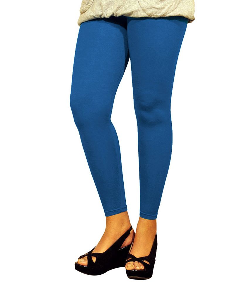 TLH Ezei Sky Blue Casual Ultra Thin Legging Price in India - Buy TLH ...