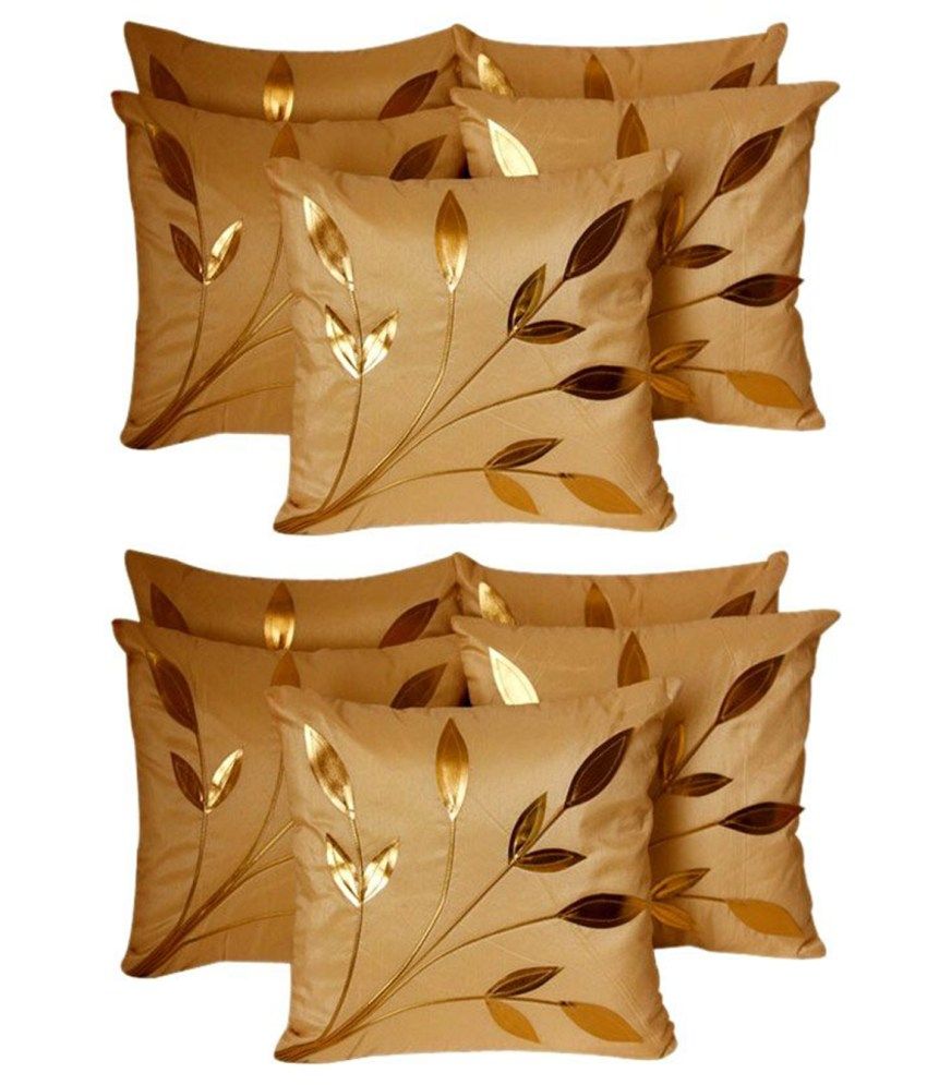 Aashiyana Polyester Cushion Covers Combo Of 10 Buy Online at Best Price Snapdeal
