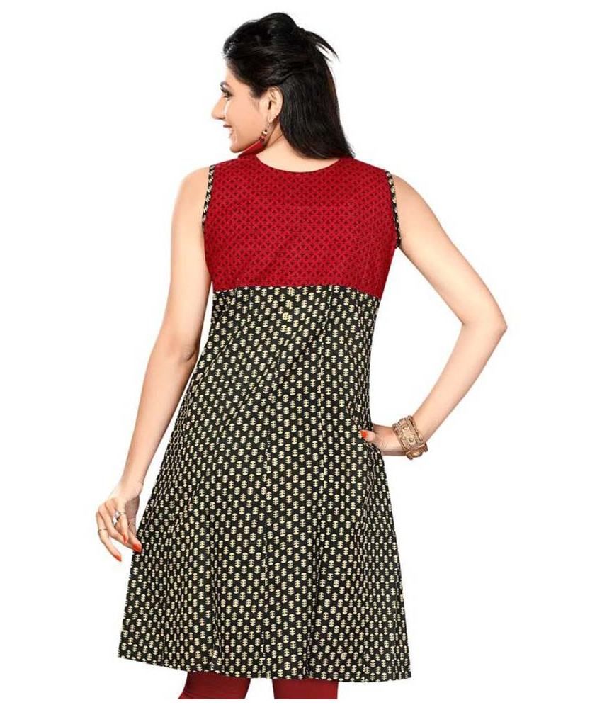 black round kurti design