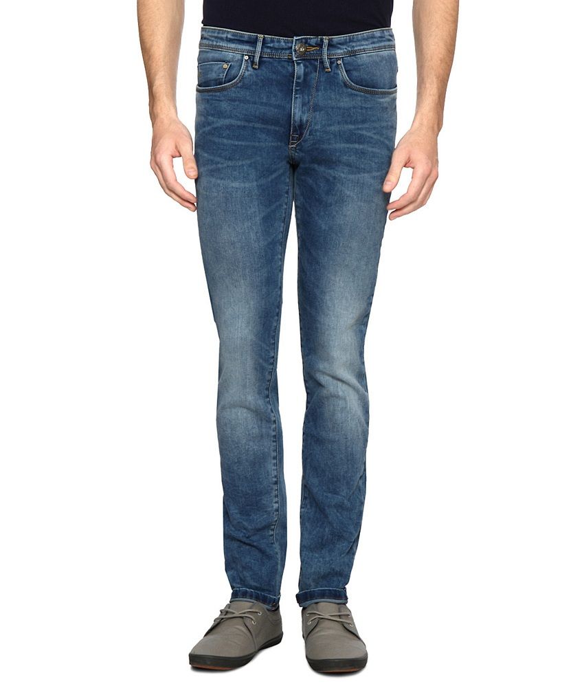 Allen Solly Blue Skinny Stretch Jeans - Buy Allen Solly Blue Skinny ...