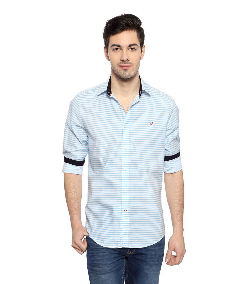 allen solly shirt size chart india