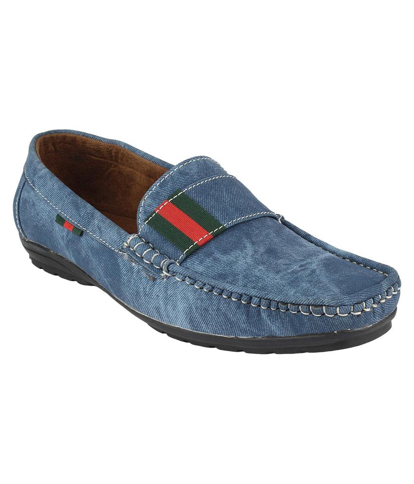 Momentum Blue Canvas Loafers Buy Momentum Blue Canvas Loafers Online At Best Prices In India 9532