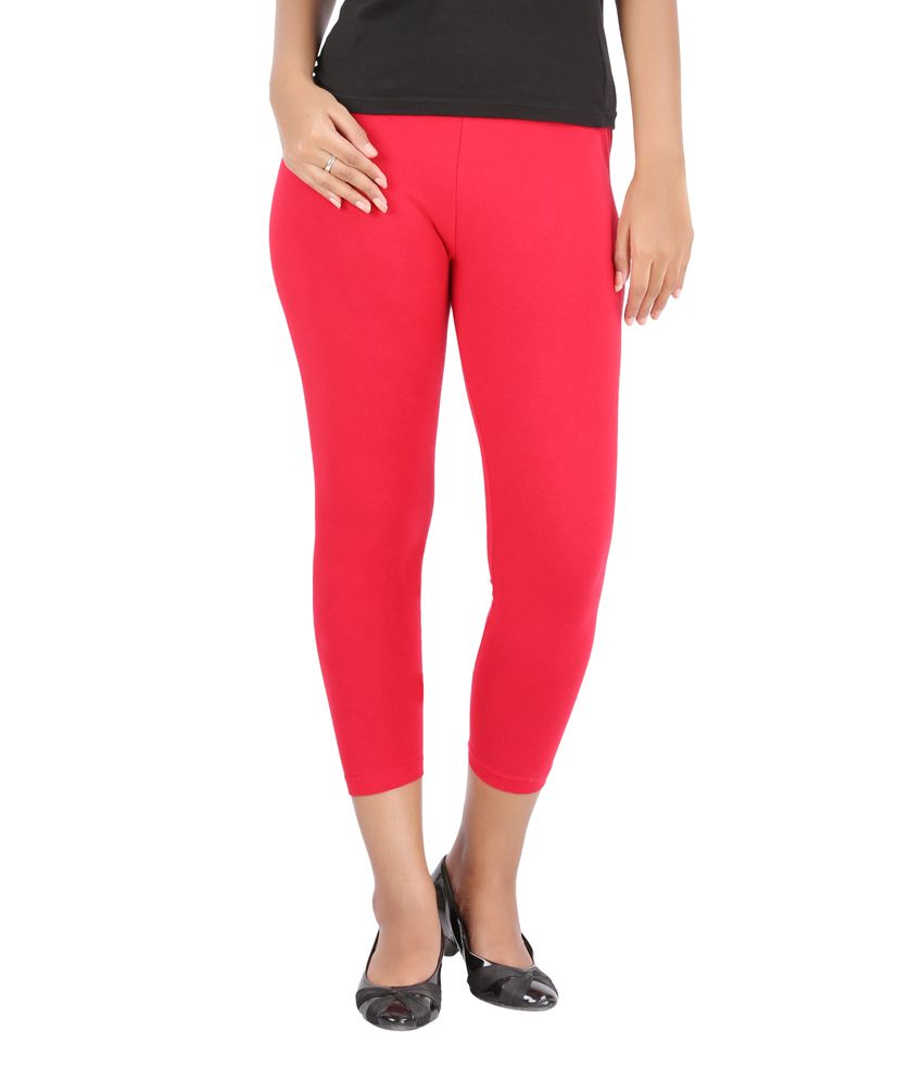 red lycra tights