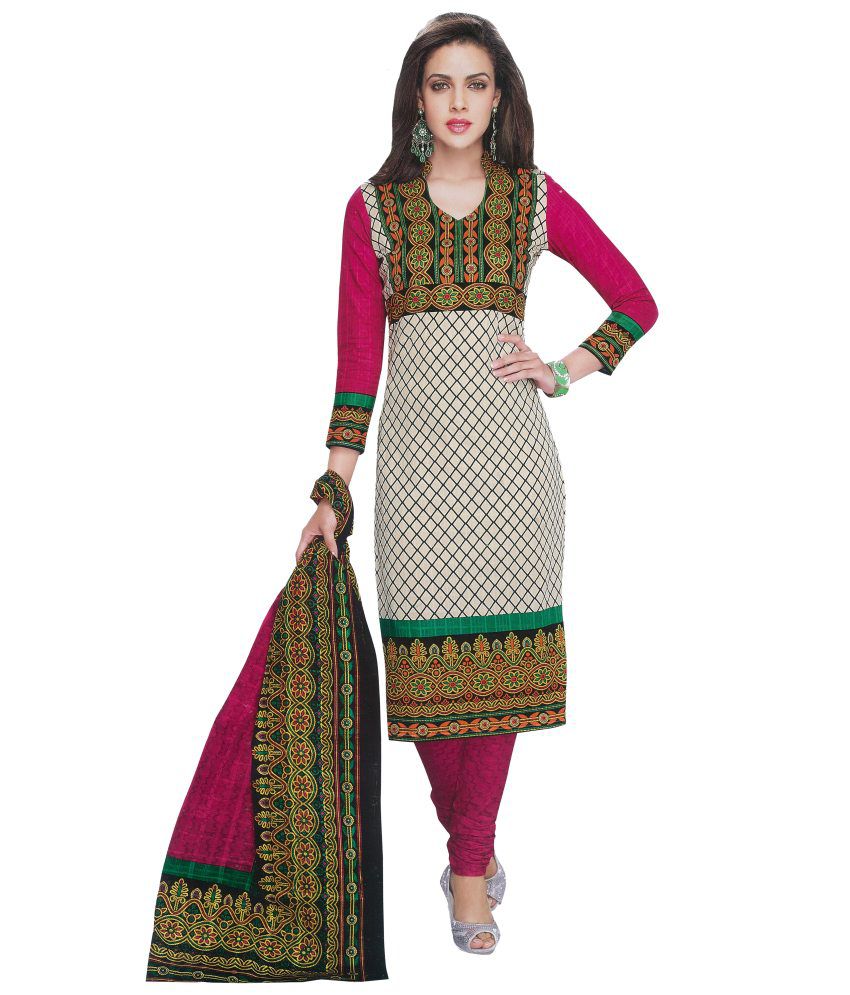 Shree Ganesh Cotton Printed Dress Material - Buy Shree Ganesh Cotton ...