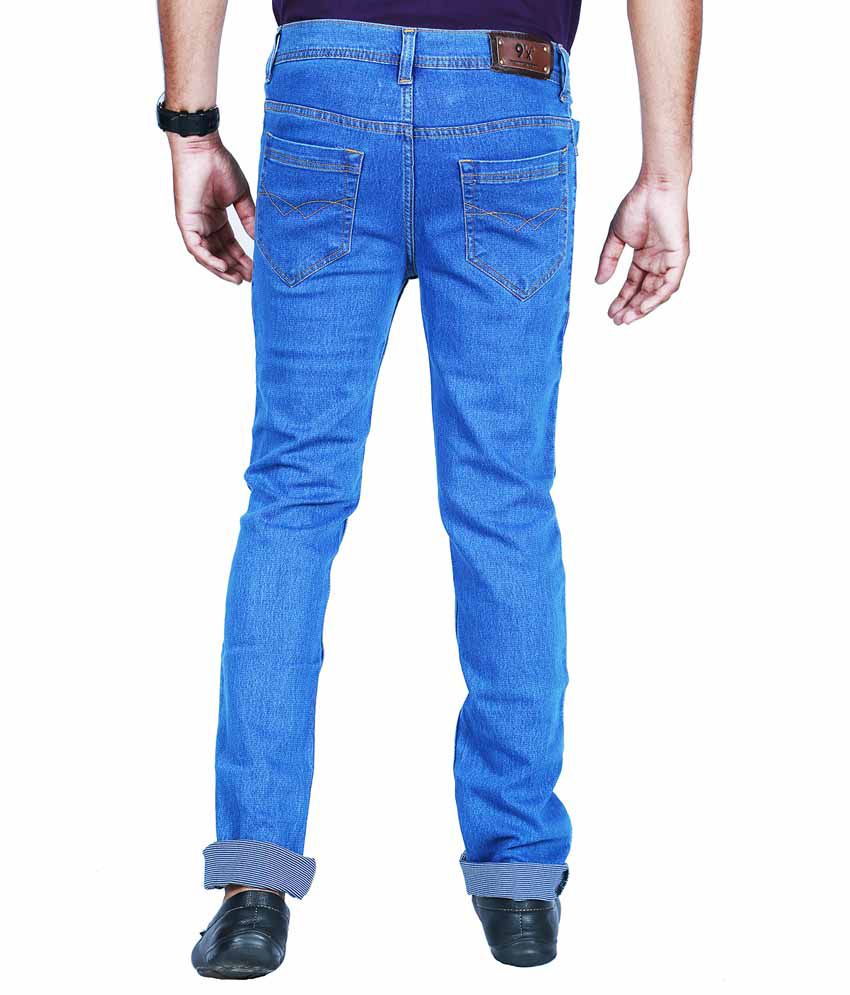 9x Mens Blue Denim Regular Fit Jeans - Buy 9x Mens Blue Denim Regular ...