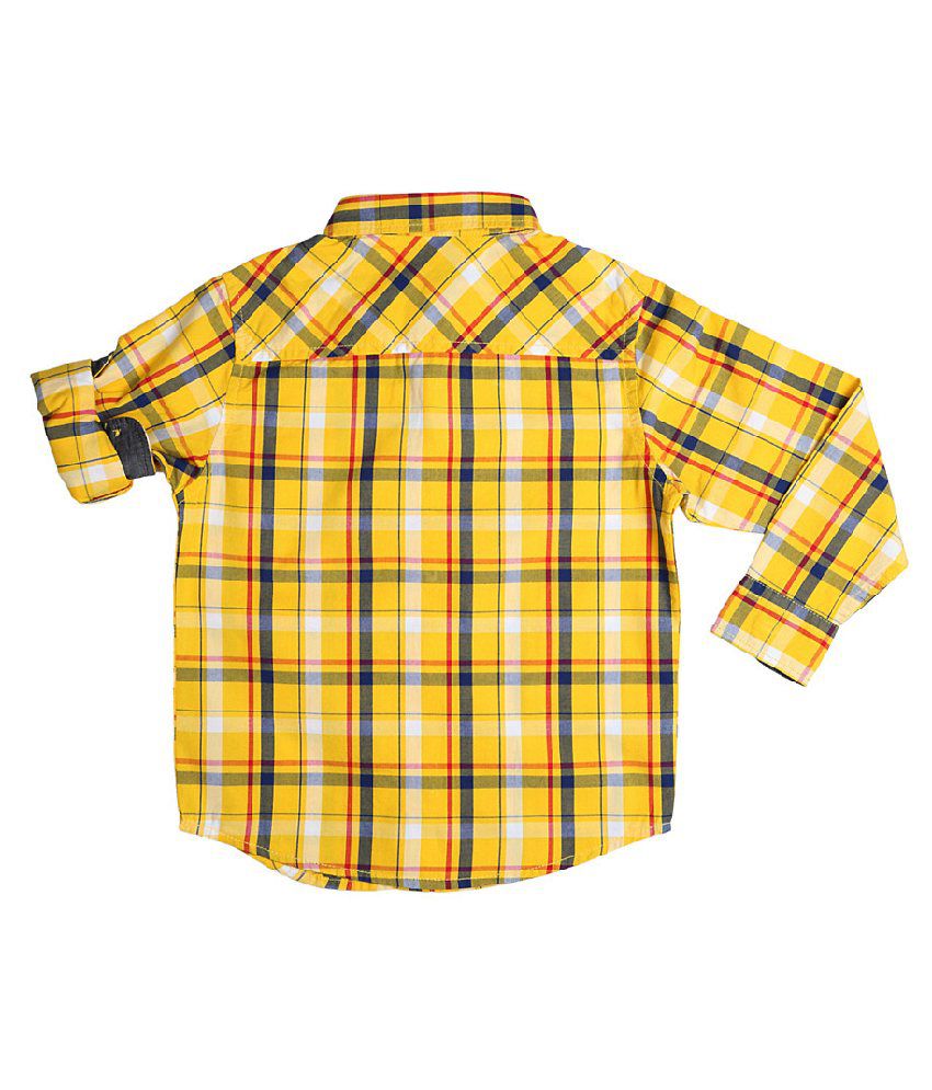 Allen Solly Yellow Check Shirt - Buy Allen Solly Yellow Check Shirt ...