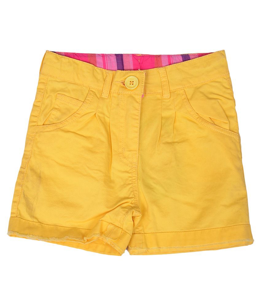 612League Yellow Color Shorts For Kids - Buy 612League Yellow Color ...