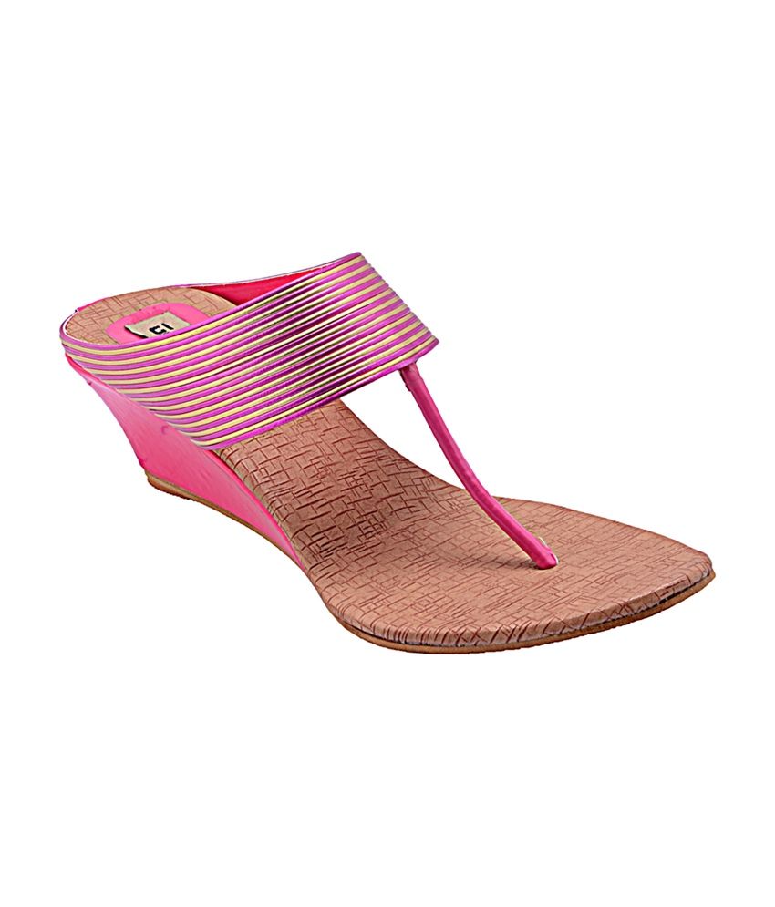 Grafion Women Pink Partywear Leather 