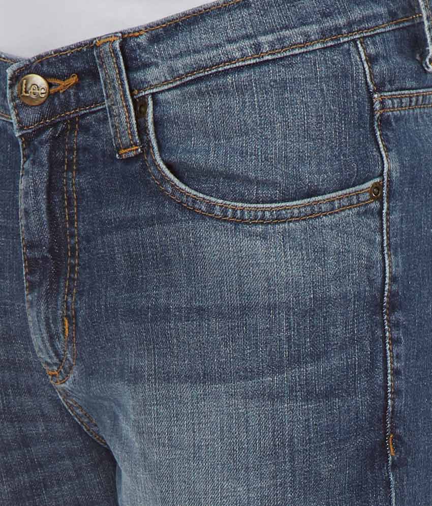 Lee Blue Skinny Fit Jeans - Buy Lee Blue Skinny Fit Jeans Online at ...