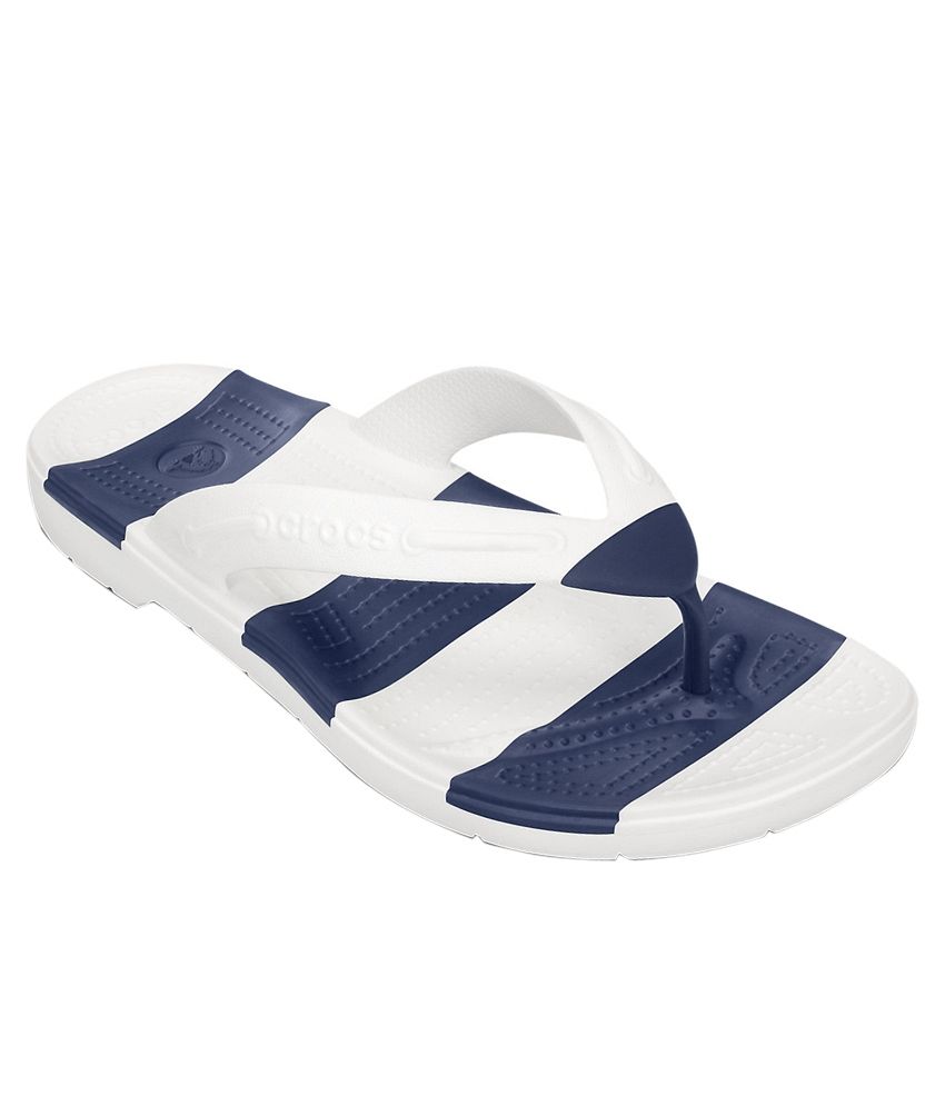 Crocs Navy Slippers & Flip Flops Relaxed Fit Price in India- Buy Crocs Navy Slippers & Flip 