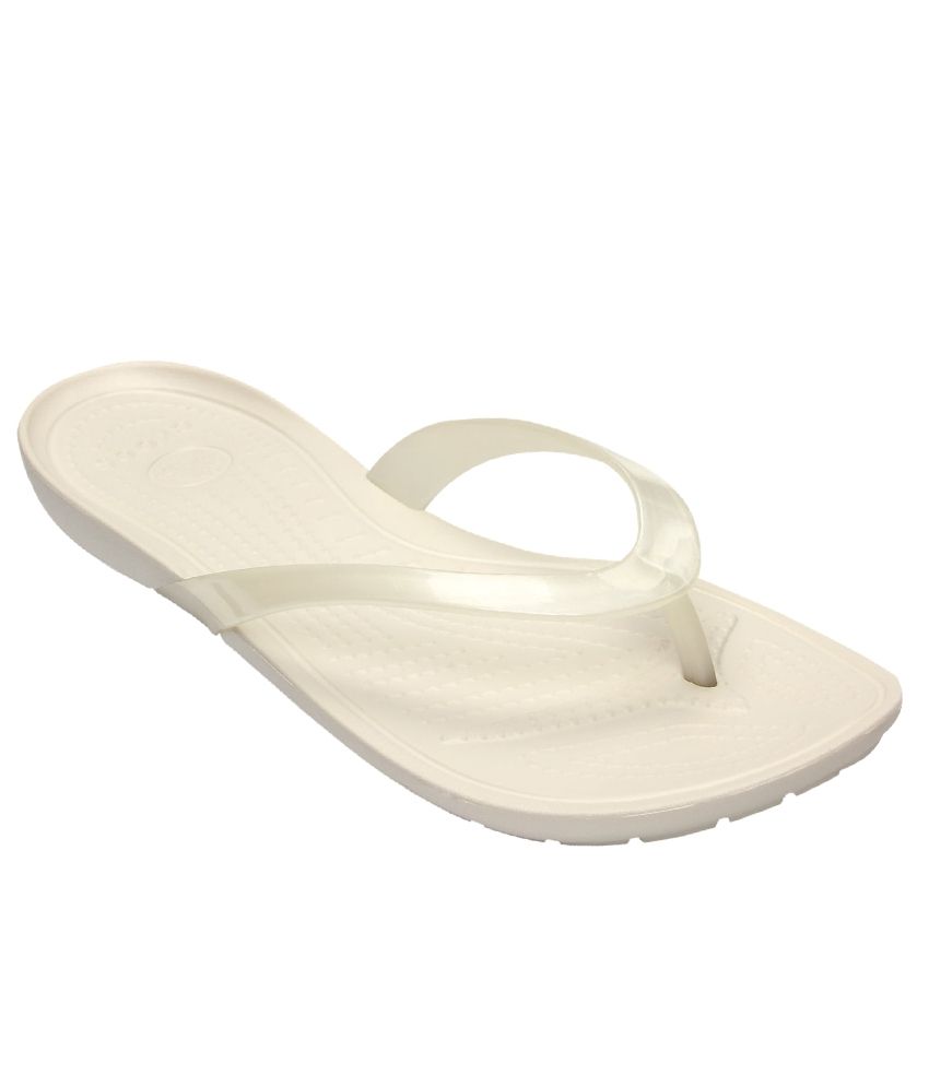 crocs white slippers price