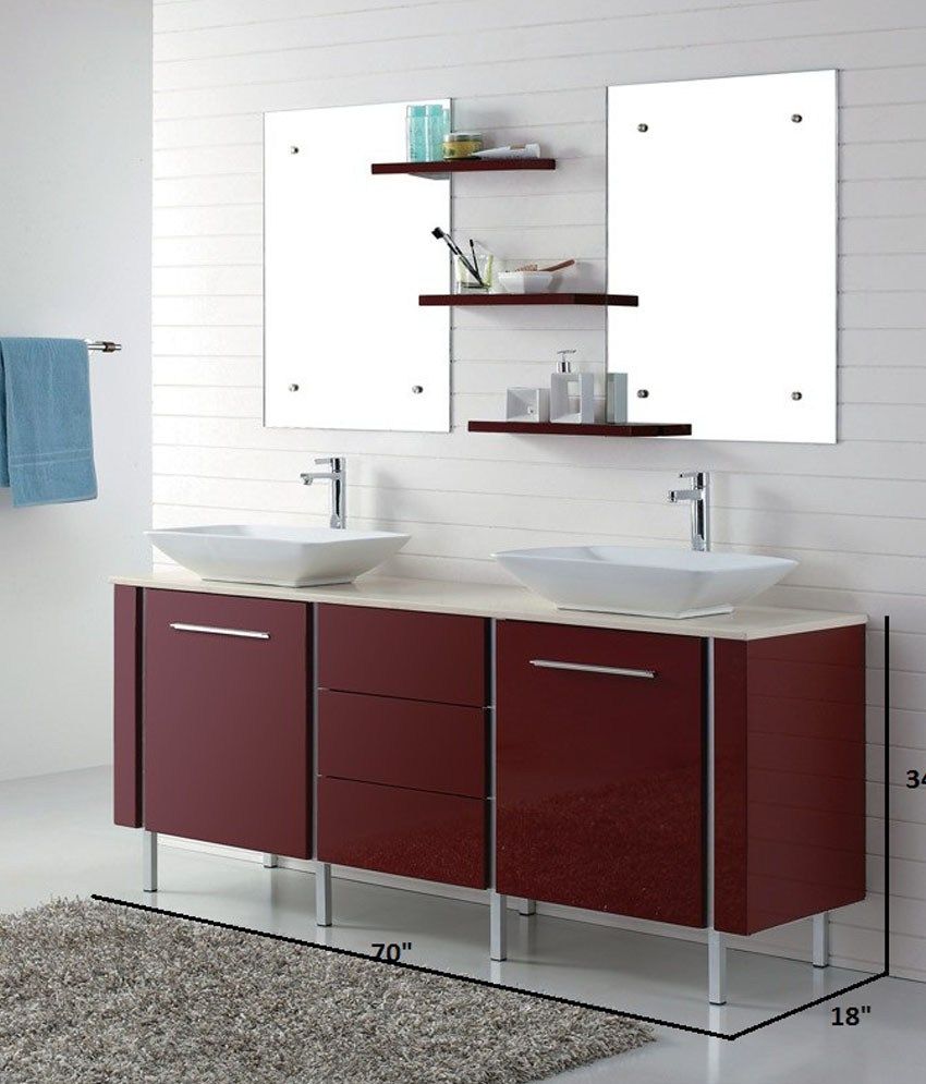 Hamilton Bathroom Vanity With 3 Drawers 2 Side Panels Buy Hamilton Bathroom Vanity With 3 Drawers 2 Side Panels Online At Best Prices In India On Snapdeal