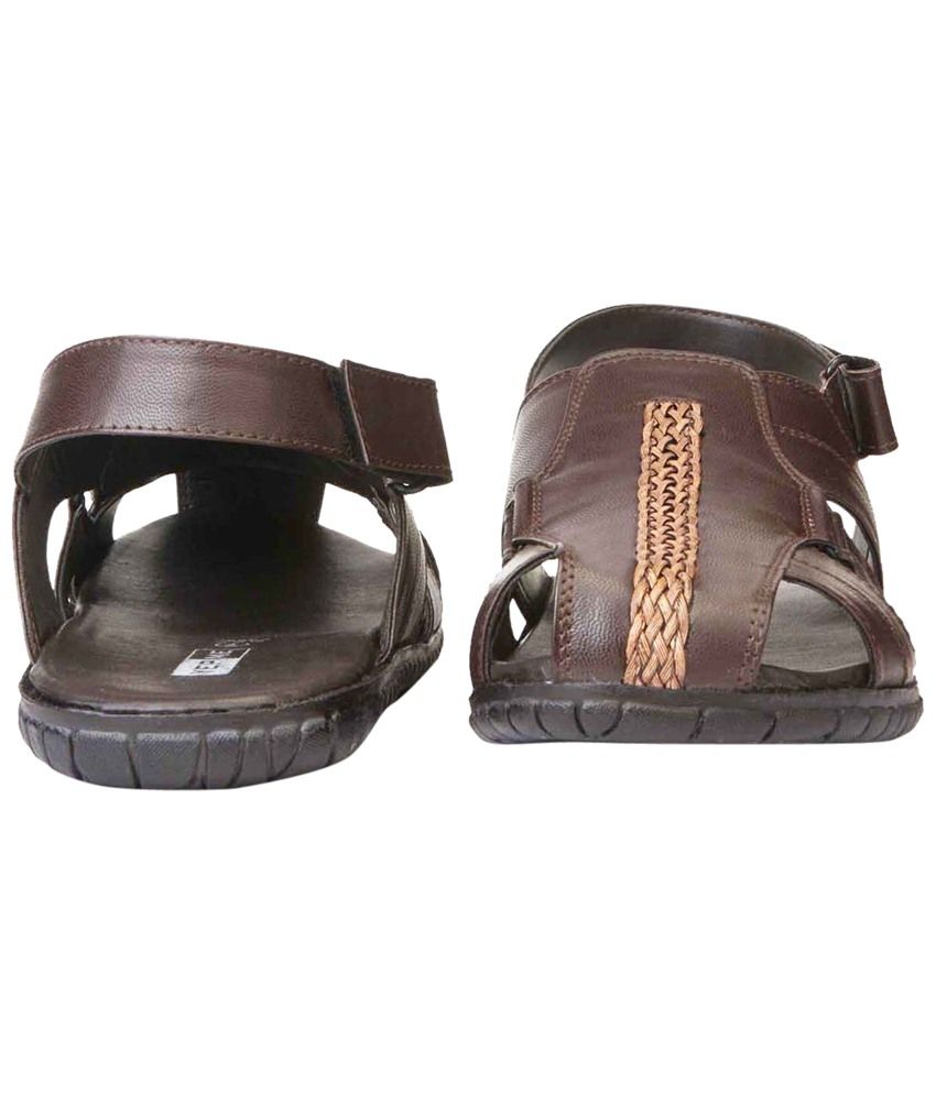 brown casual sandals