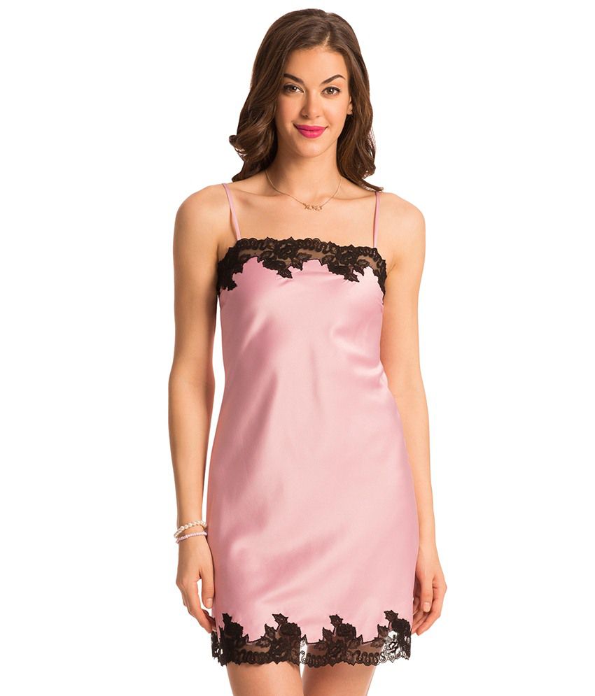 Buy Prettysecrets Pink Polyester Nighty Online At Best Prices In India