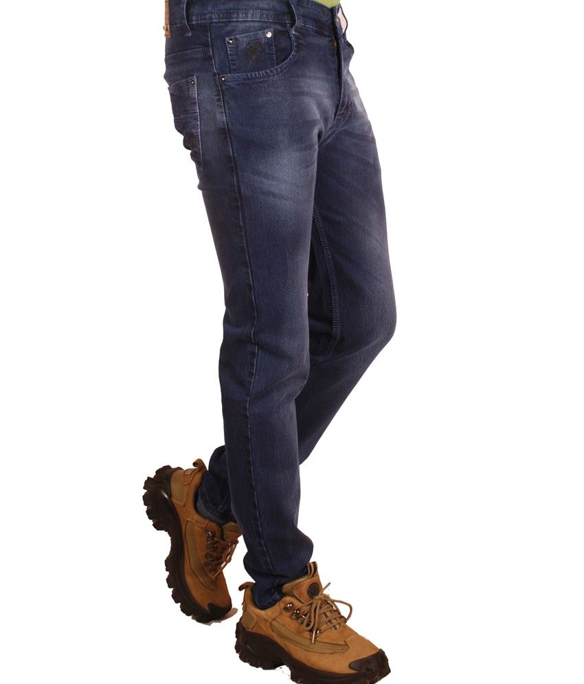 Altran Blue Cotton Faded Jeans For Men - Buy Altran Blue Cotton Faded ...