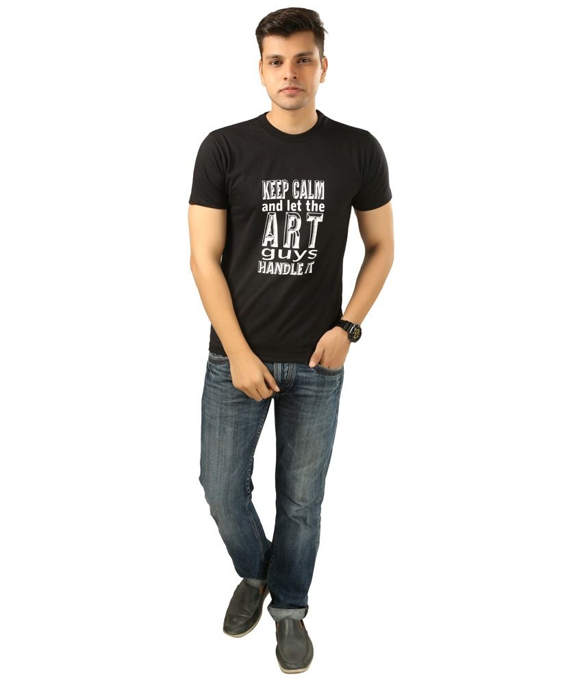 Posh 7 Lovable Combo Of 2 Black & White Printed T Shirts For Men Buy
