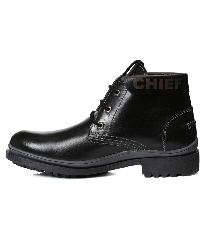 red chief boot black colour